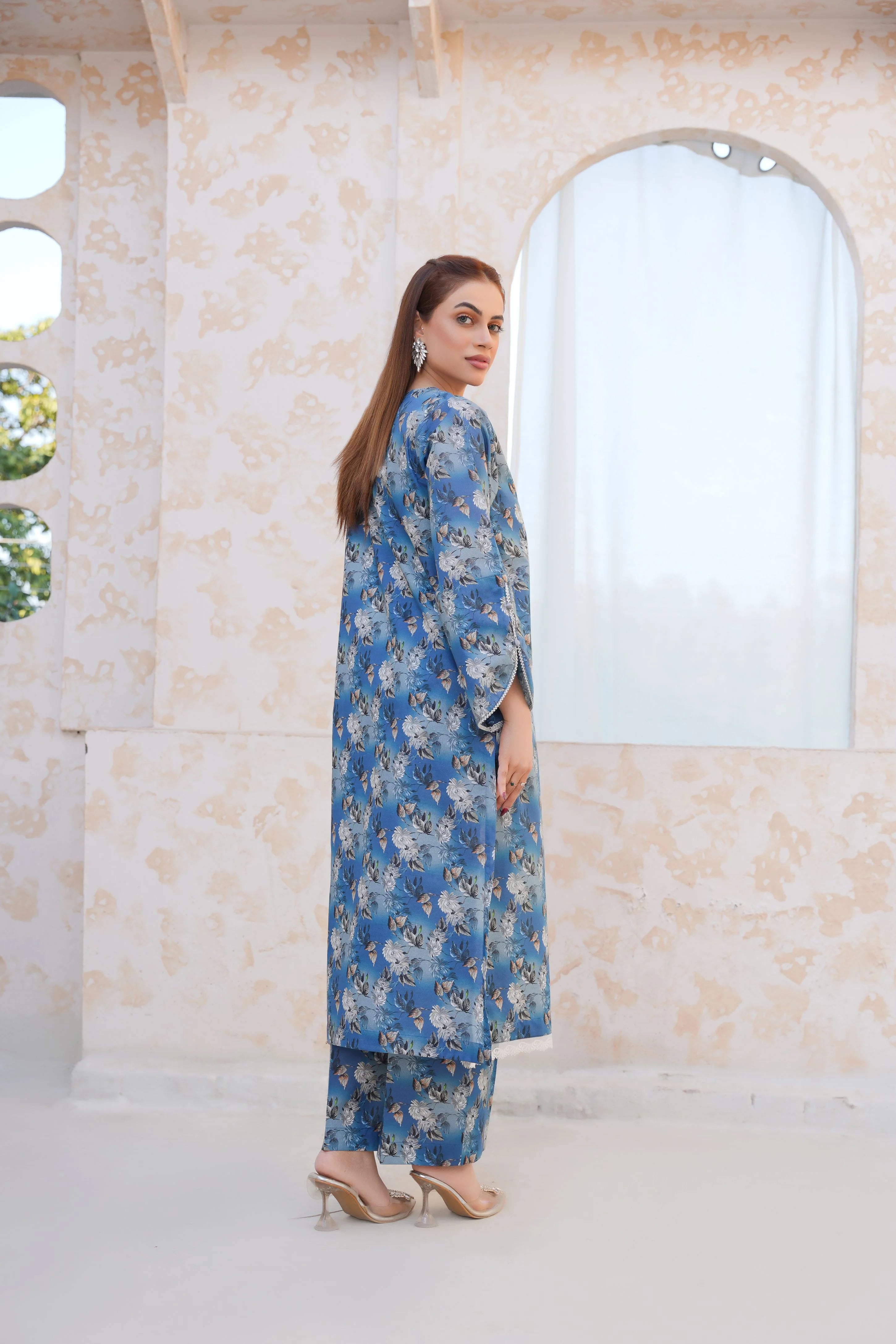 Serene Blue Floral