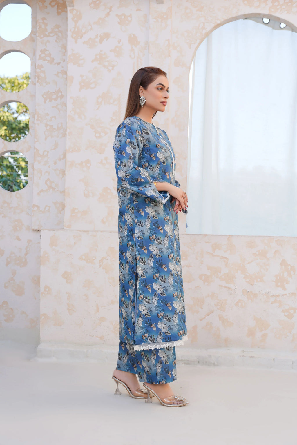 Serene Blue Floral