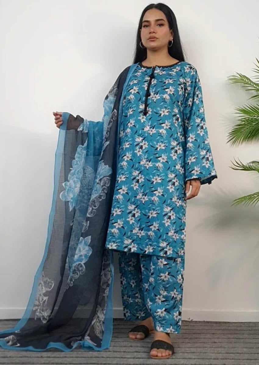 Pacific Blue Floral Design