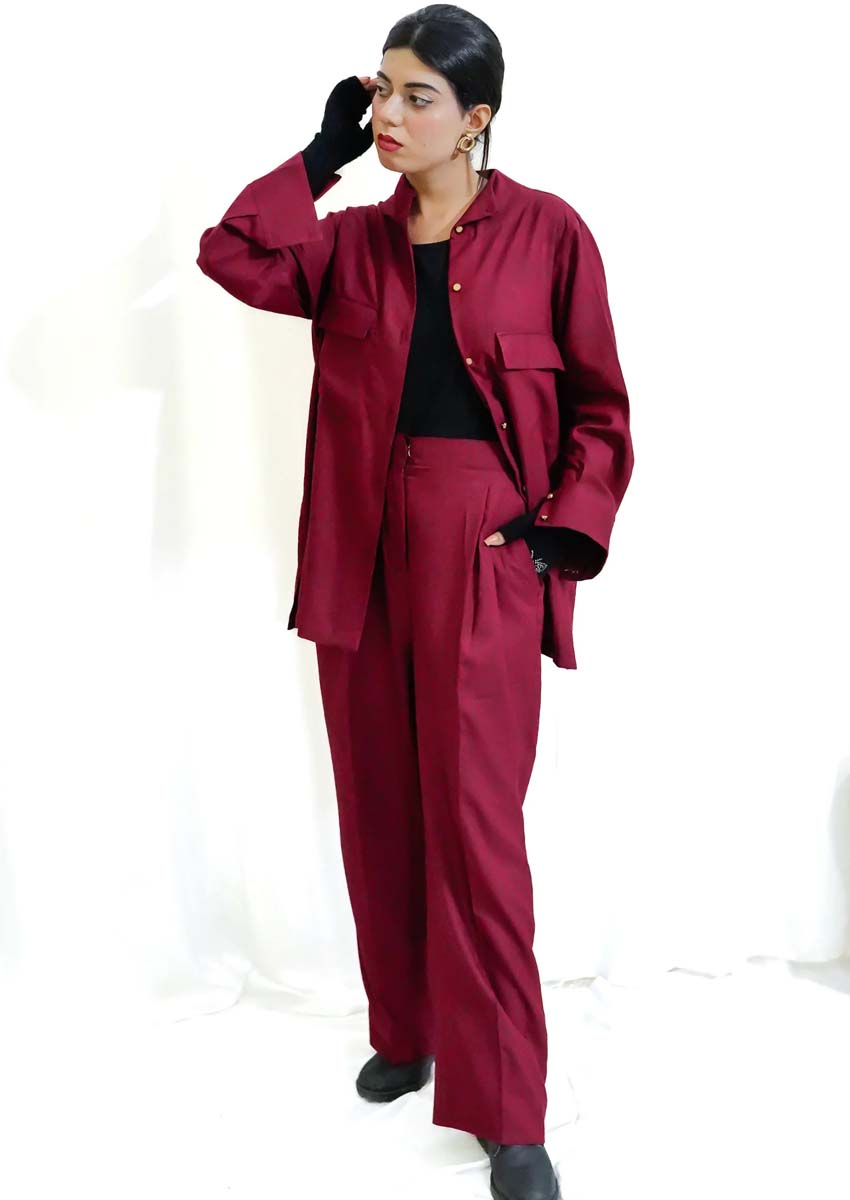 Burgundy Co ord
