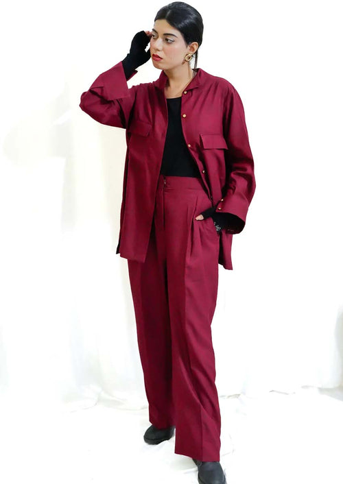 Burgundy Co ord