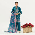 Elegant Cotton Embroidered Suit with Neno Dupatta