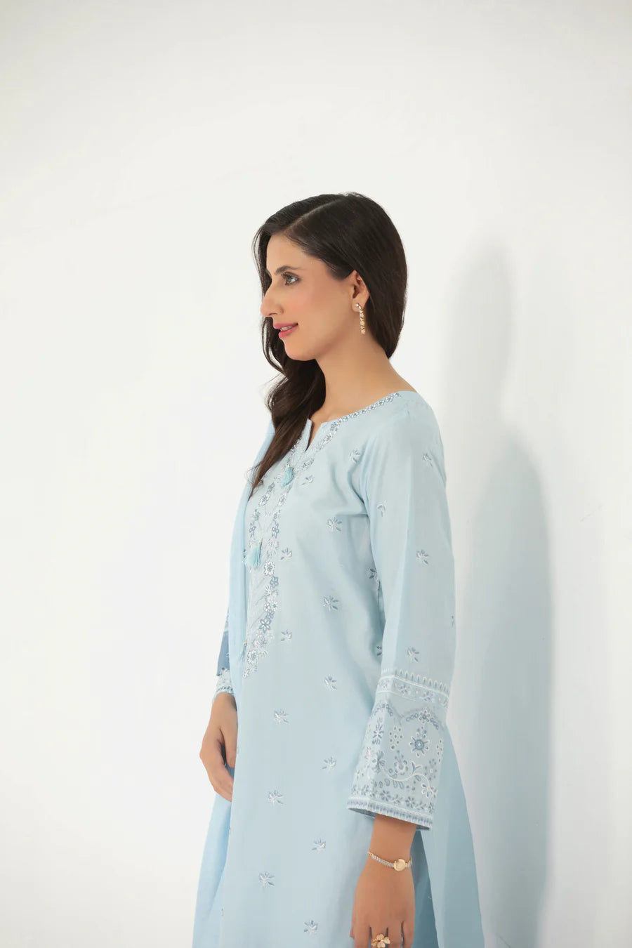 Classic Cotton Embroidered 3-Piece Outfit