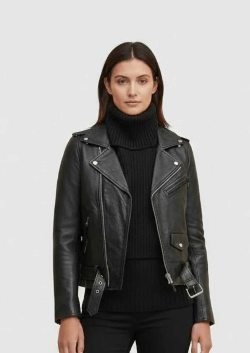 Black FullLength Biker