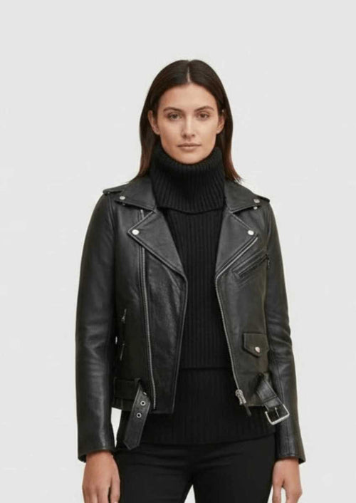 Black FullLength Biker