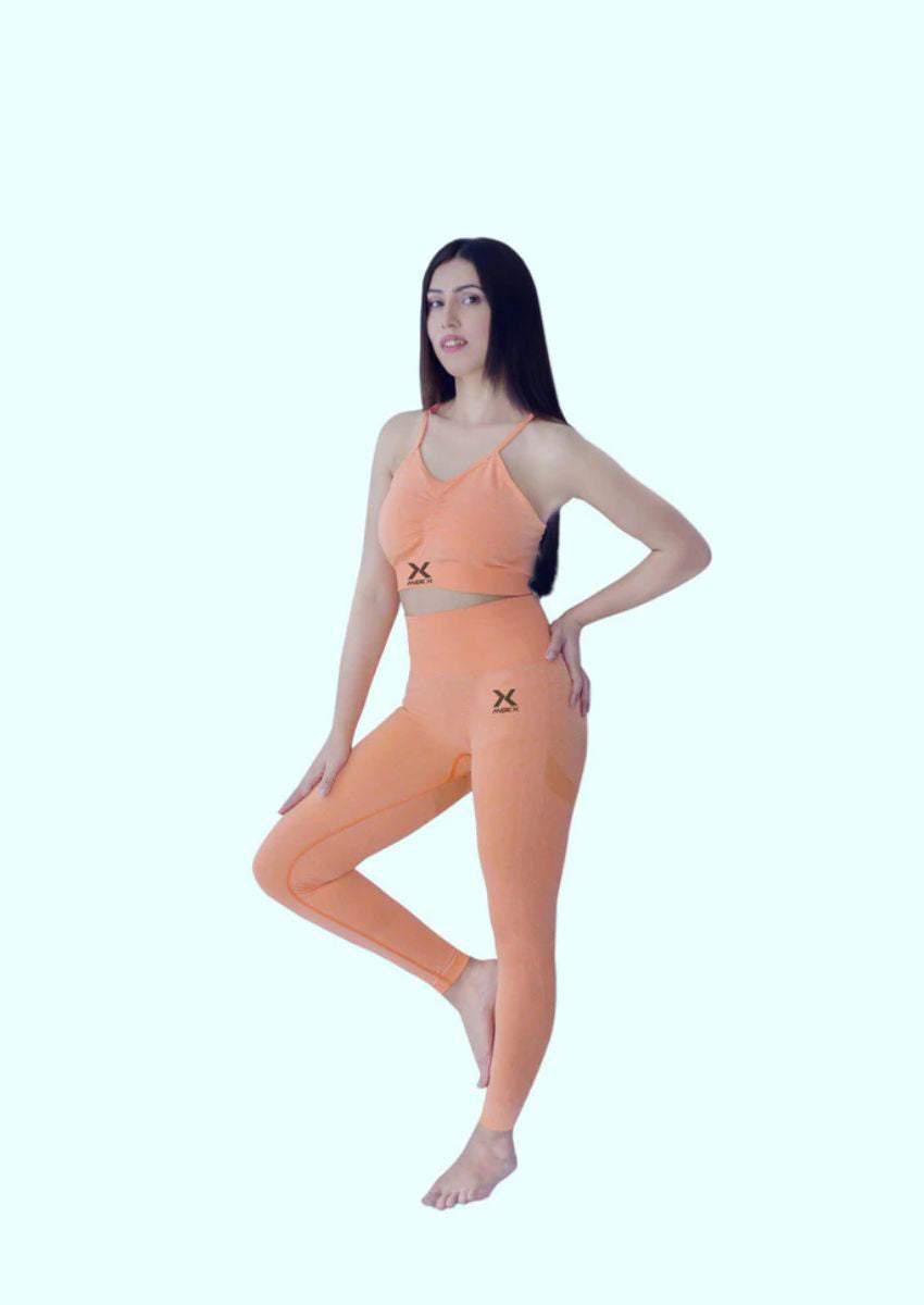 Orange 2pc Seamless