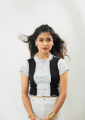 patch work crop top