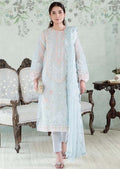 Ice Blue Organza