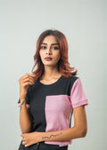 Cropped T shirt block color