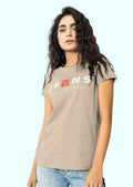Beige Graphic Tee