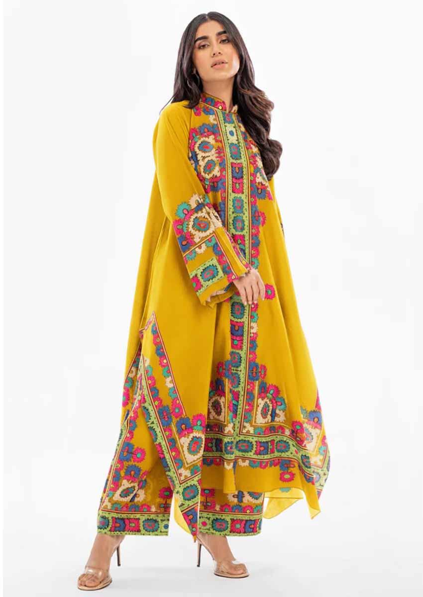 yellow bold tunic