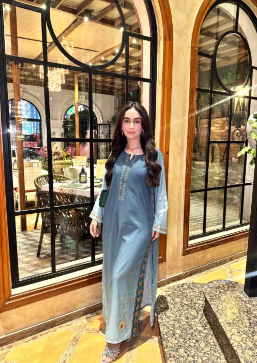 BLUE OMBRE KAFTAN