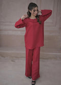 Deep Pink Two Piece Dress