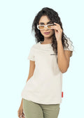 Beige Logo Tee