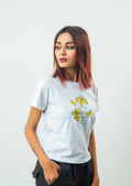 Boho Flower Art Printed T Shirt