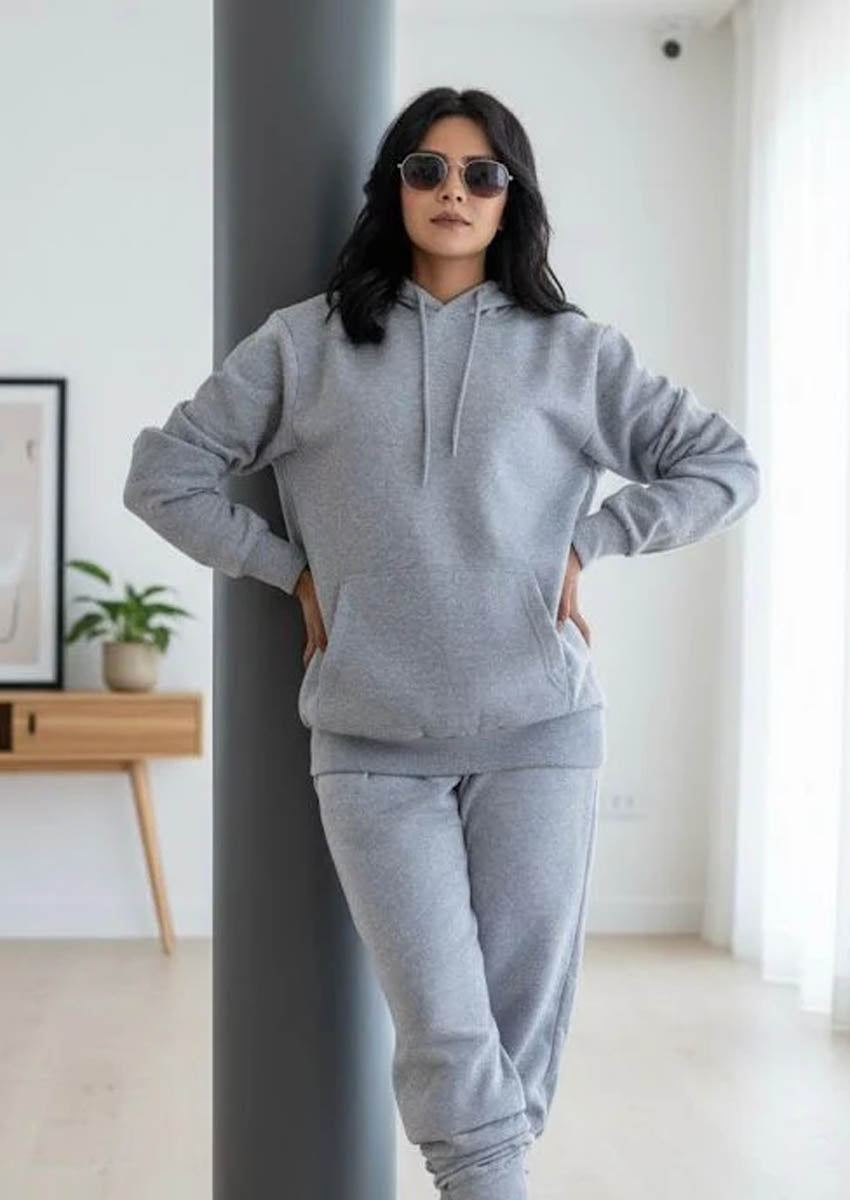 Zipper Hoodie Grey