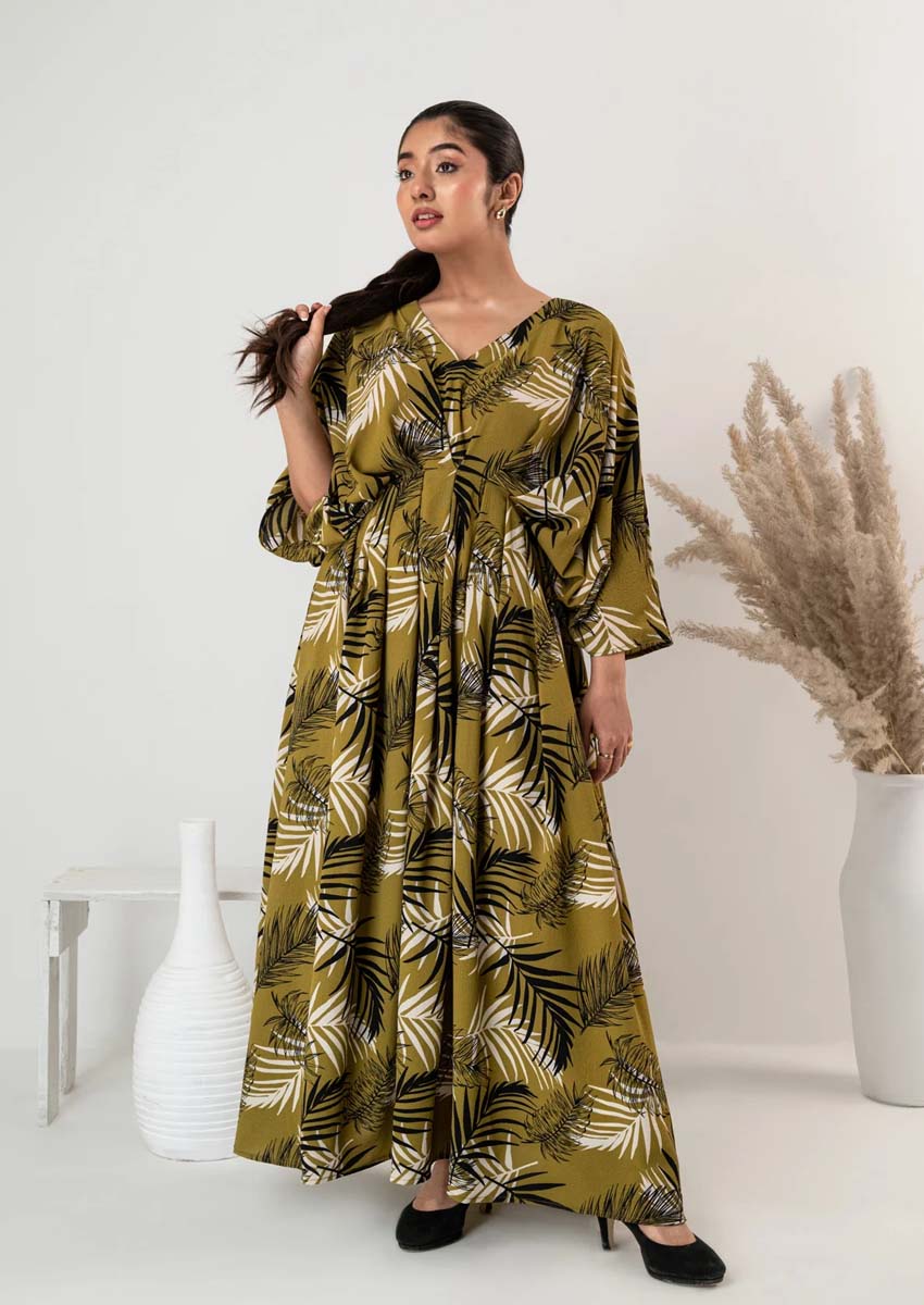 LEAFY LUXE Long Frock