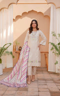 Beige Shade 3 PC Embroidered Karandi Pret