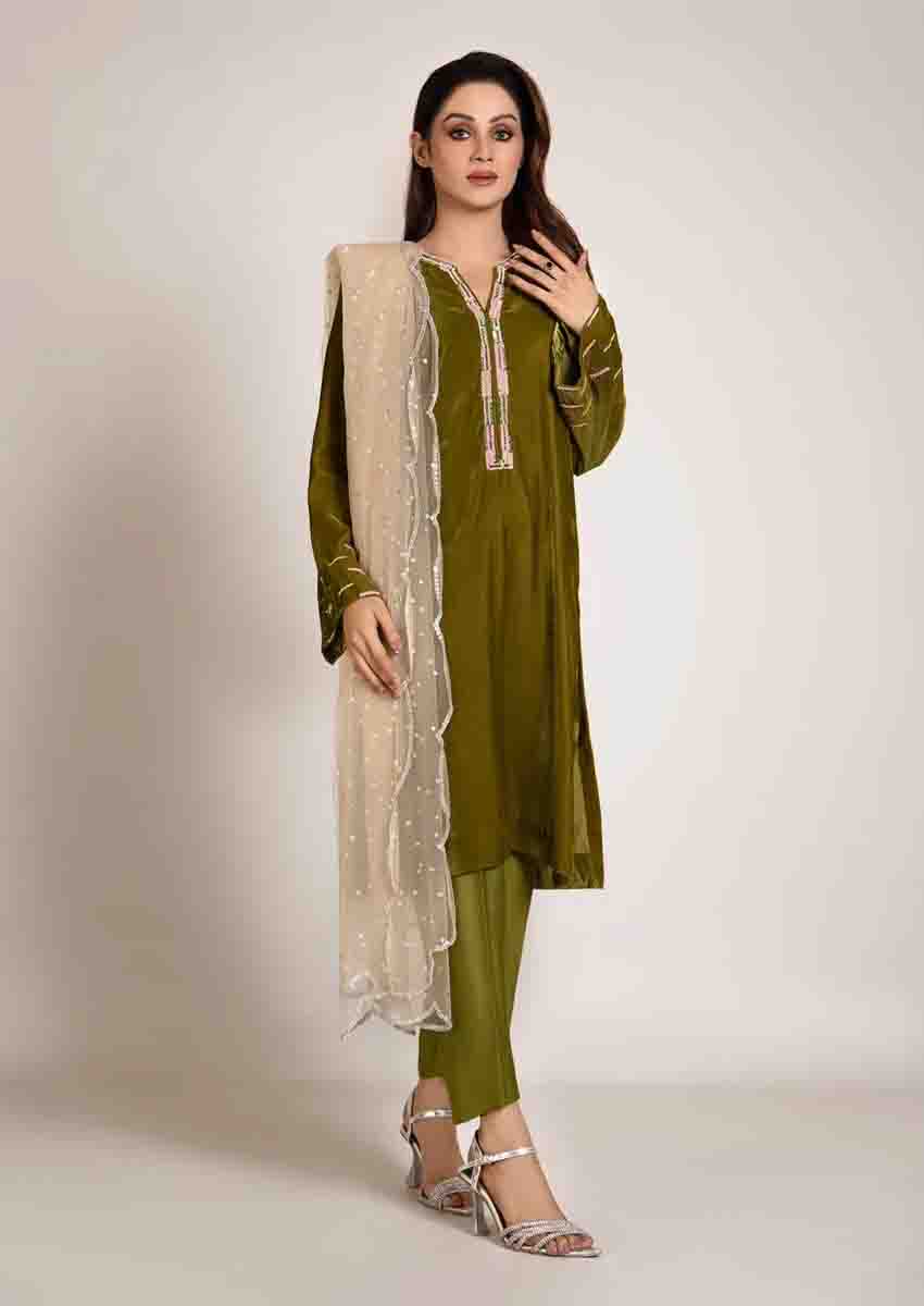 Noor Olive Green