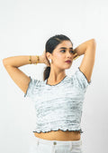 Lecture Trim Ribbed Crop Top