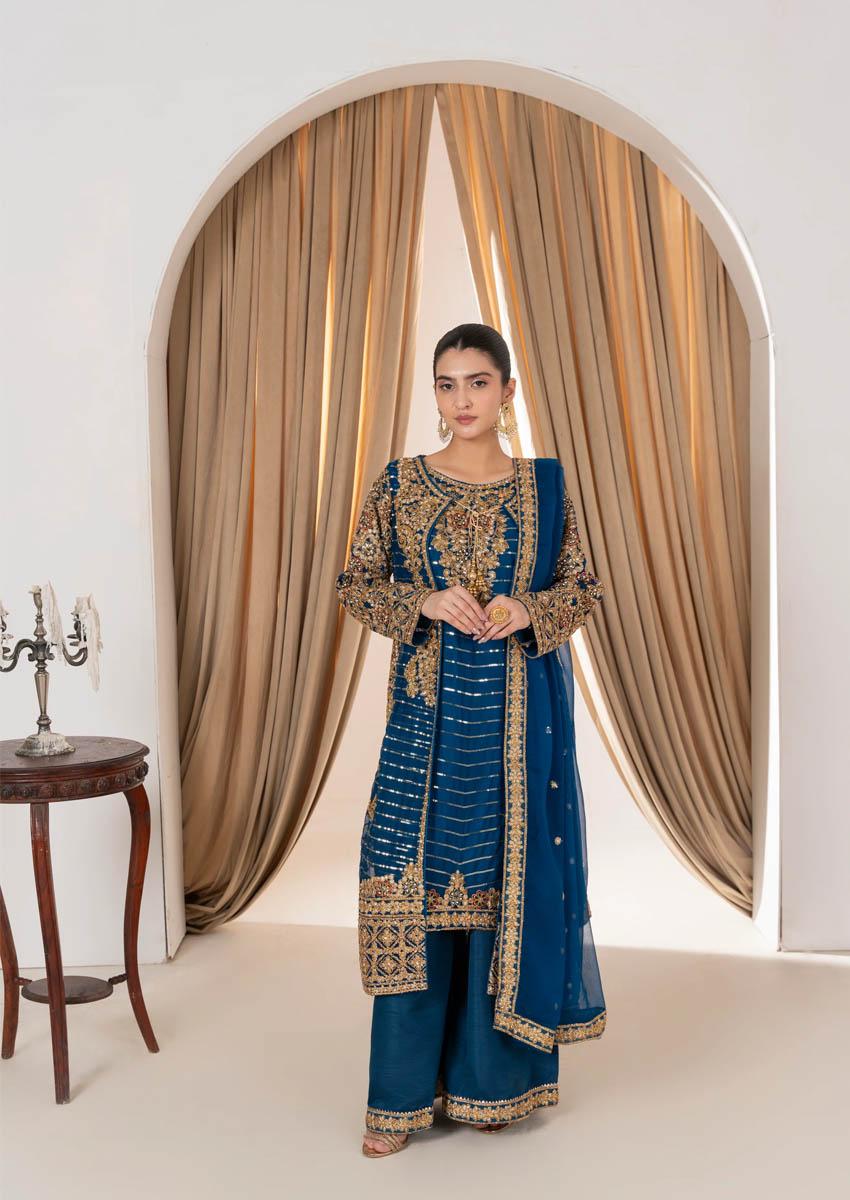 Elara Bloom Zinc Blue