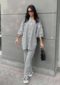 Striped Cotton Co Ord Set