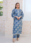 Serene Blue Floral