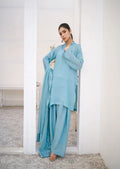 Cyan Farshi Shalwar Set