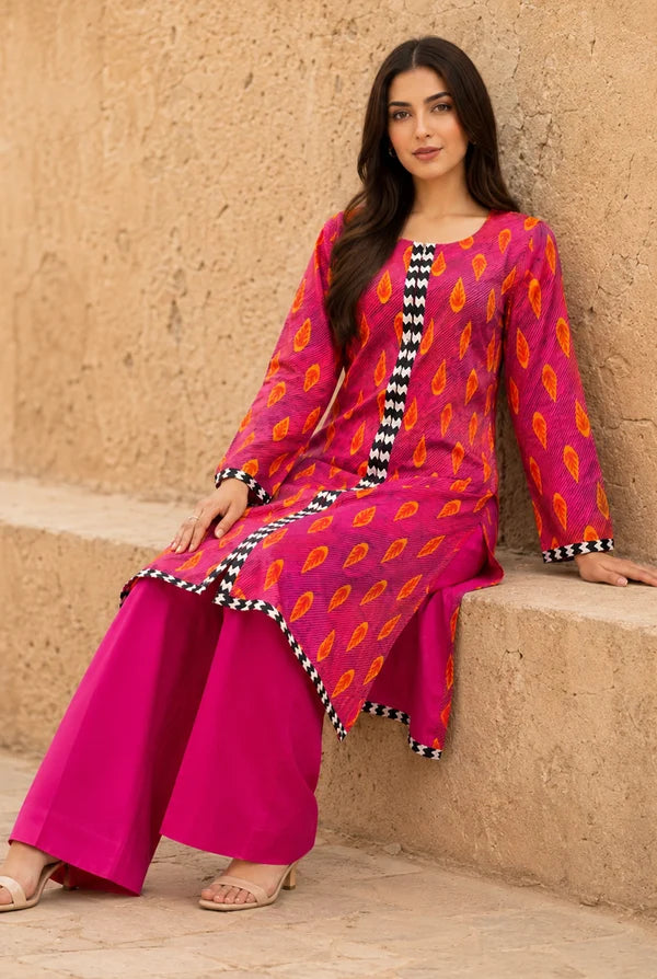 Aroma A-54 : Unstitched Printed Lawn 2pc