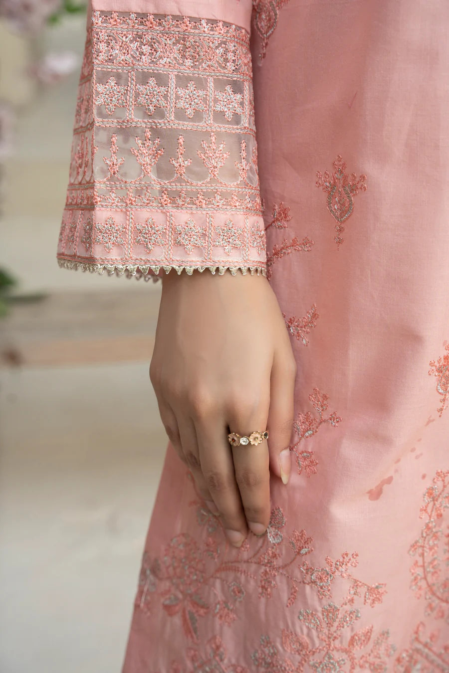 3 Piece Embroidered Lawn Suit SKU-08