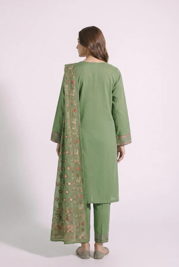 Dastoor D-01 : Stitched Embroidered Dobby 3pc