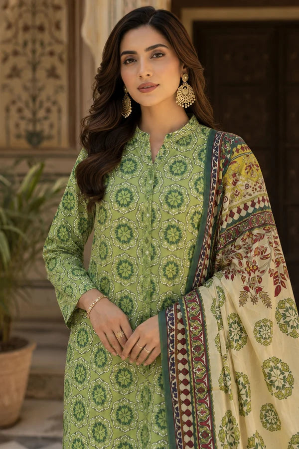 Farda F-36 : Unstitched Digital Printed Doria Lawn 3pc