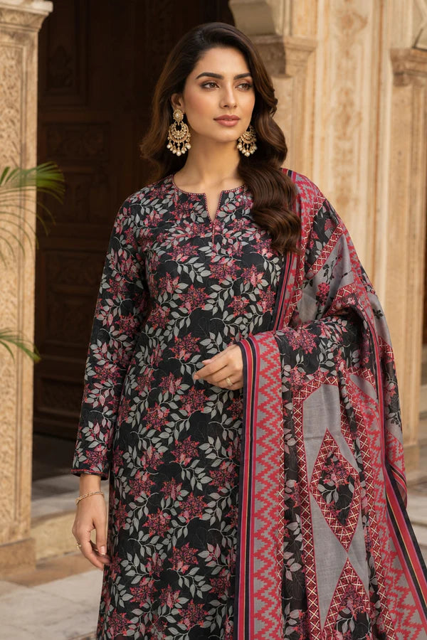 Farda F-37 : Unstitched Digital Printed Doria Lawn 3pc