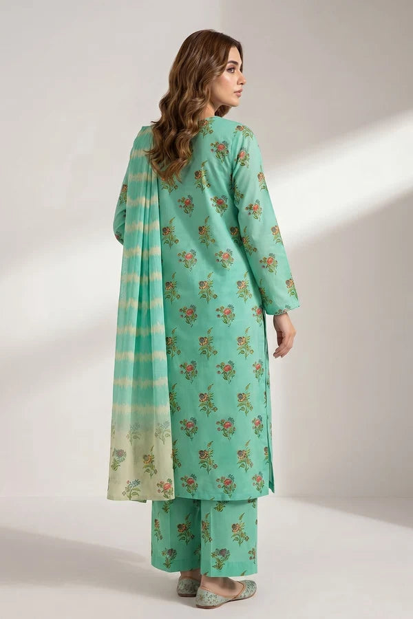 Noura N-37: Unstitched Printed Lawn 3PC