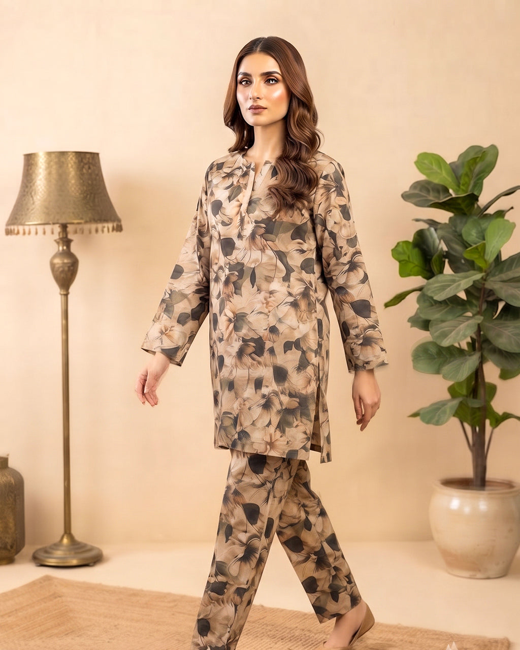 Beige Floral